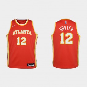Hawks 75th Anniversary Red De'Andre Hunter Youth Jersey Icon
