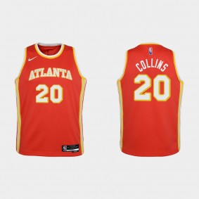 Hawks 75th Anniversary Red John Collins Youth Jersey Icon