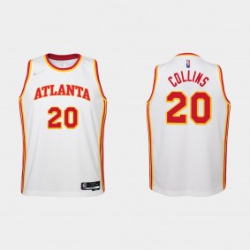 Hawks 75th Anniversary White John Collins Youth Jersey Association