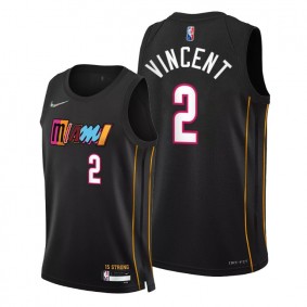 Heat Gabe Vincent 2021-22 City Edition Jersey Black