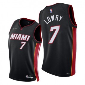 Heat Kyle Lowry 2021-22 75th Diamond Anniversary Jersey Black