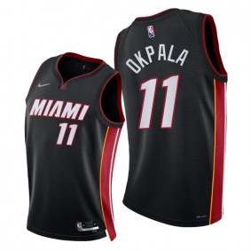 Heat KZ Okpala 2021-22 75th Diamond Anniversary Jersey Black