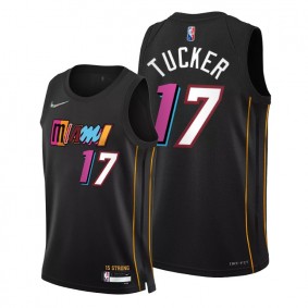 Heat P.J. Tucker 2021-22 City Edition Jersey Black