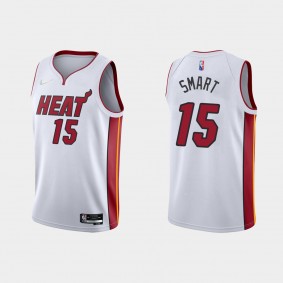 Heat Javonte Smart NBA 75TH Association Jersey White