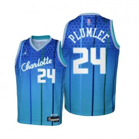 Mason Plumlee Charlotte Hornets Teal 2021-22 City Edition Jersey - Kids