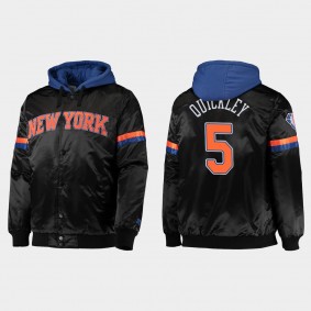 75th knicks Immanuel Quickley Full-Snap Jacket Black