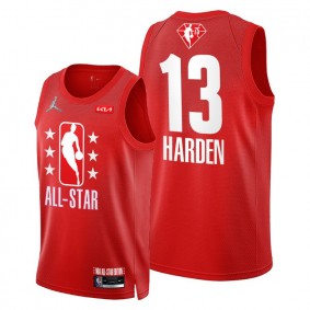 James Harden 2022 Cleveland All-Star Maroon 75th Patch Jersey Nets #13