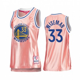 James Wiseman Golden State Warriors Rose Gold Jersey #33 Pink 75th Anniversary Women's Tank