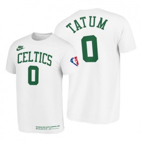 Jayson Tatum 2021 Celtics Classic Edition T-Shirt White