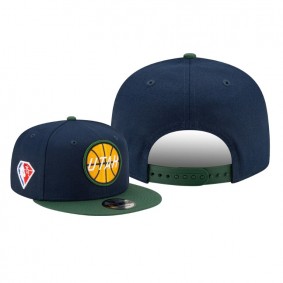 Utah Jazz 2021 NBA Draft Green Hat 75th Anniversary Logo