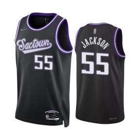 Kings Josh Jackson City Edition Black 2022 Jersey 75th Diamond Badge