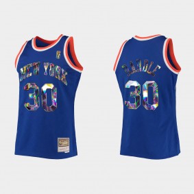 Bulls Julius Randle 75TH Royal Retro Jersey Diamond Edition