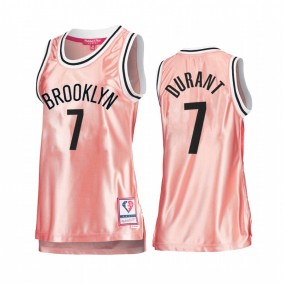 Brooklyn Nets Kevin Durant Rose Gold Pink 75th Anniversary Women's Jersey #7