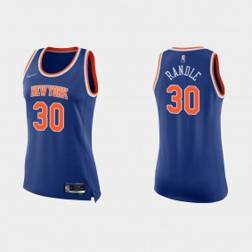 Knicks 75th Anniversary Blue Julius Randle Women's Jersey Icon