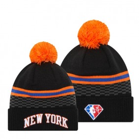 New York Knicks City Edition NBA 75th Season Knit Hat Black