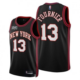 Knicks Evan Fournier 2021-22 City Edition Jersey Black