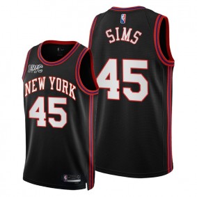 Knicks Jericho Sims 2021-22 City Edition Jersey Black