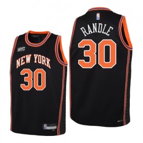 Julius Randle New York Knicks Black 2021-22 City Edition Jersey - Kids