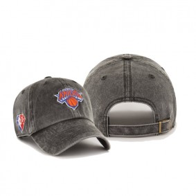 New York Knicks NBA 75th Anniversary Rocker 47 CLEAN UP Hat Black