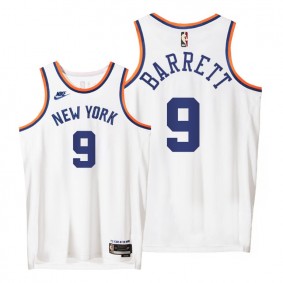 RJ Barrett Knicks 2021 Classic Edition Jersey White