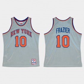 Knicks 75th Anniversary Silver Walter Frazier Jersey Retired Player