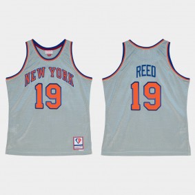 Knicks 75th Anniversary Silver Willis Reed Jersey Retired Player