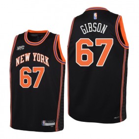 Taj Gibson New York Knicks Black 2021-22 City Edition Jersey - Kids