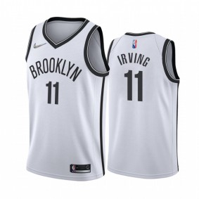 Kyrie Irving #11 Nets 75th Diamond Badge White Jersey 2022 Association Edition