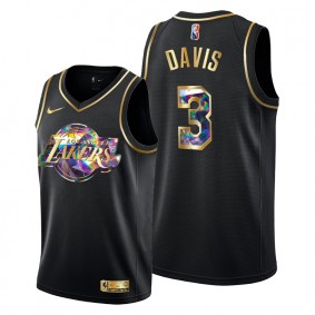 Anthony Davis 2021-22 Lakers Diamond Logo Jersey - Black