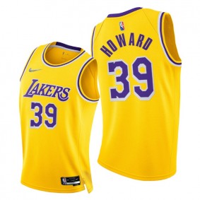 Lakers Dwight Howard 2021-22 75th Diamond Anniversary Jersey Gold