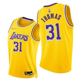 Isaiah Thomas #31 Los Angeles Lakers 2021-22 Icon Edition Gold Jersey NBA75th Season