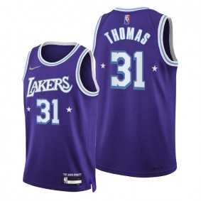 Isaiah Thomas #31 Los Angeles Lakers 2021-22 City Edition Purple Jersey NBA75th Season