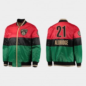 Nets LaMarcus Aldridge Black History Month BHM Jacket Red