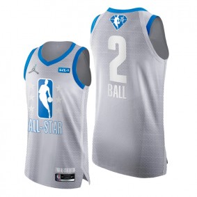 Lamelo Ball 2022 All-Star Grey Blue NBA 75th Authentic Jersey Hornets #2