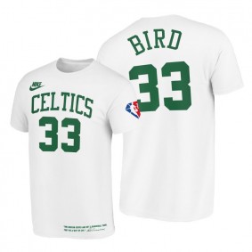 Larry Bird 2021 Celtics Classic Edition T-Shirt White