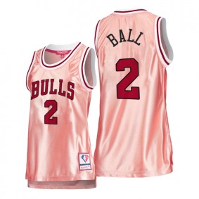 Lonzo Ball Chicago Bulls Rose Gold Jersey 75th Anniversary Pink Women's
