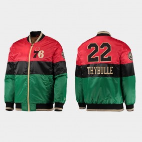 76ers Matisse Thybulle 75th Anniversary BHM Jacket Red