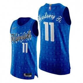 Dallas Mavericks #11 Tim Hardaway Jr. Royal Christmas Night Jersey 75th Anniversary