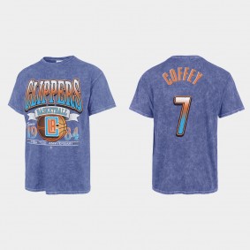 Clippers 75th City Amir Coffey Mineral Wash T-shirt Royal Vintage Tubular