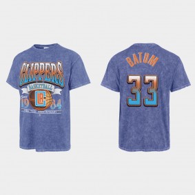 Clippers 75th City Nicolas Batum Mineral Wash T-shirt Royal Vintage Tubular