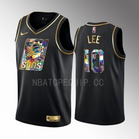 Damion Lee #10 Phoenix Suns Black Golden 75th Diamond Logo Jersey