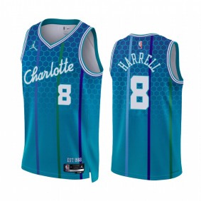 Hornets Montrezl Harrell City Edition Blue 2022 Jersey 75th Diamond Badge