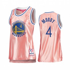 Moses Moody Golden State Warriors Rose Gold Jersey #4 Pink 75th Anniversary Women's Tank
