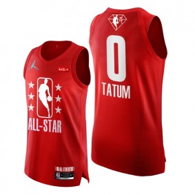 2022 All-Star Celtics #0 Jayson Tatum Grey Red Jersey NBA 75th Authentic