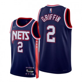 Nets Blake Griffin 2021-22 City Edition Jersey Blue