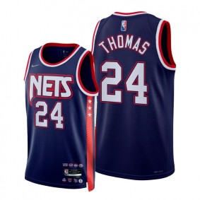 Nets Cameron Thomas 2021-22 City Edition Jersey Blue