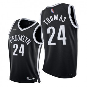 Nets Cameron Thomas 2021-22 Diamond 75th Season Jersey Black