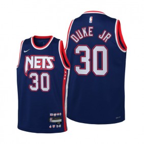 David Duke Jr. Brooklyn Nets Blue 2021-22 City Edition Jersey - Kids