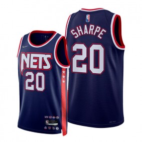 Nets DayRon Sharpe 2021-22 City Edition Jersey Blue