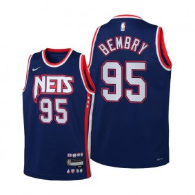 DeAndre' Bembry Brooklyn Nets Blue 2021-22 City Edition Jersey - Kids